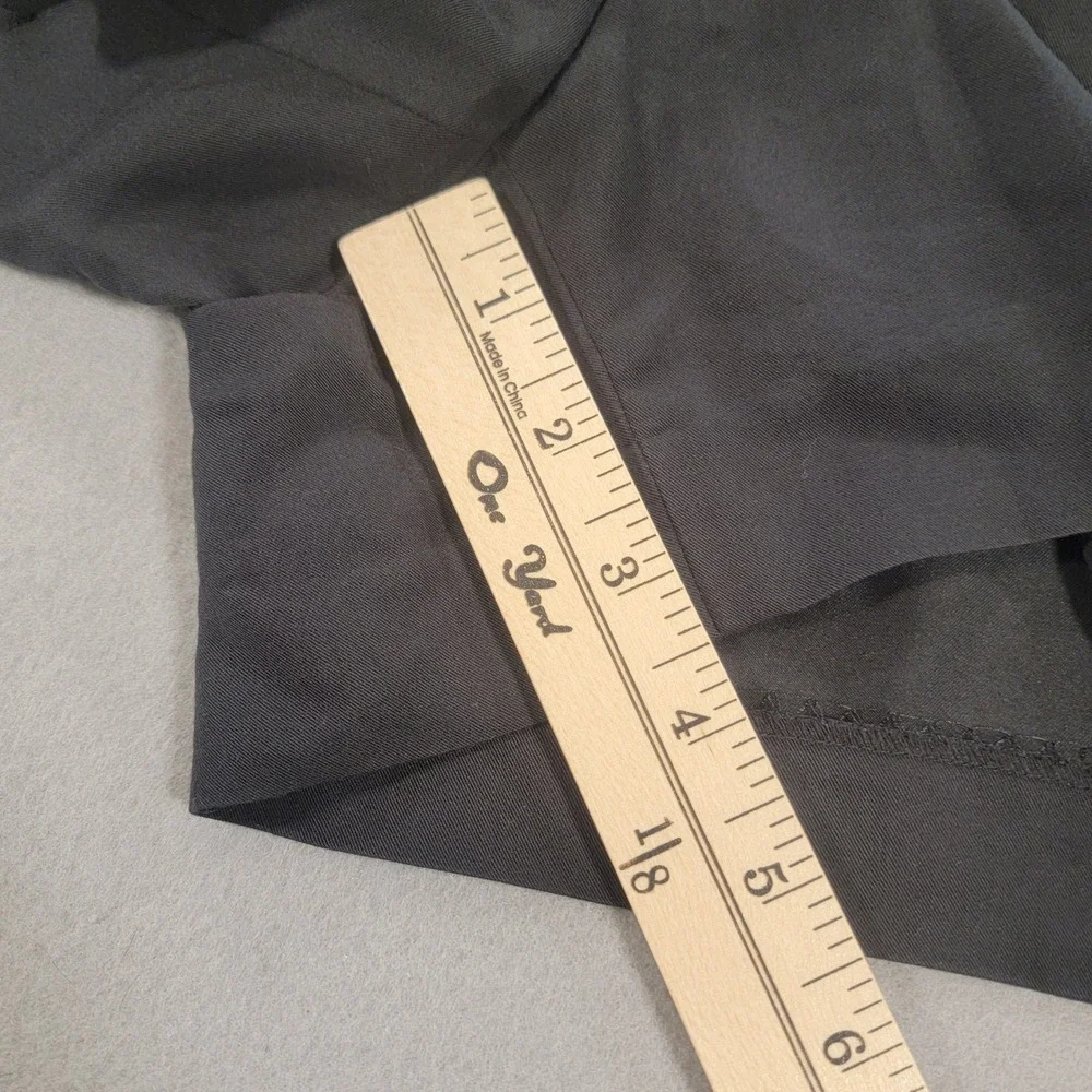 LOFT Pleated Dress Shorts High Rise Side Zip Black Women's Size 6 Preppy Casual